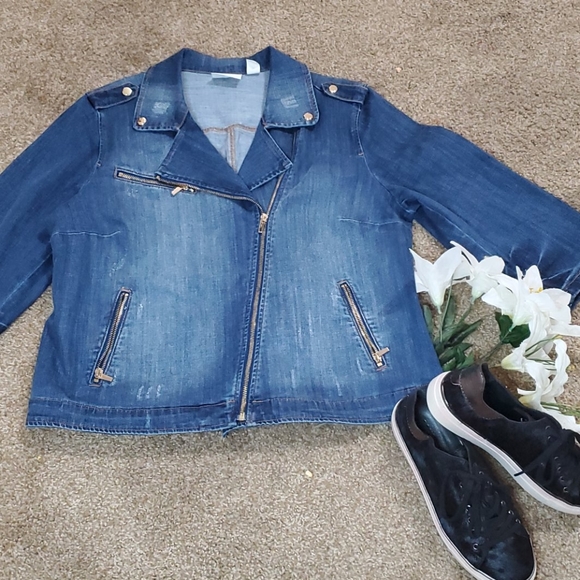 chicos modern denim jacket